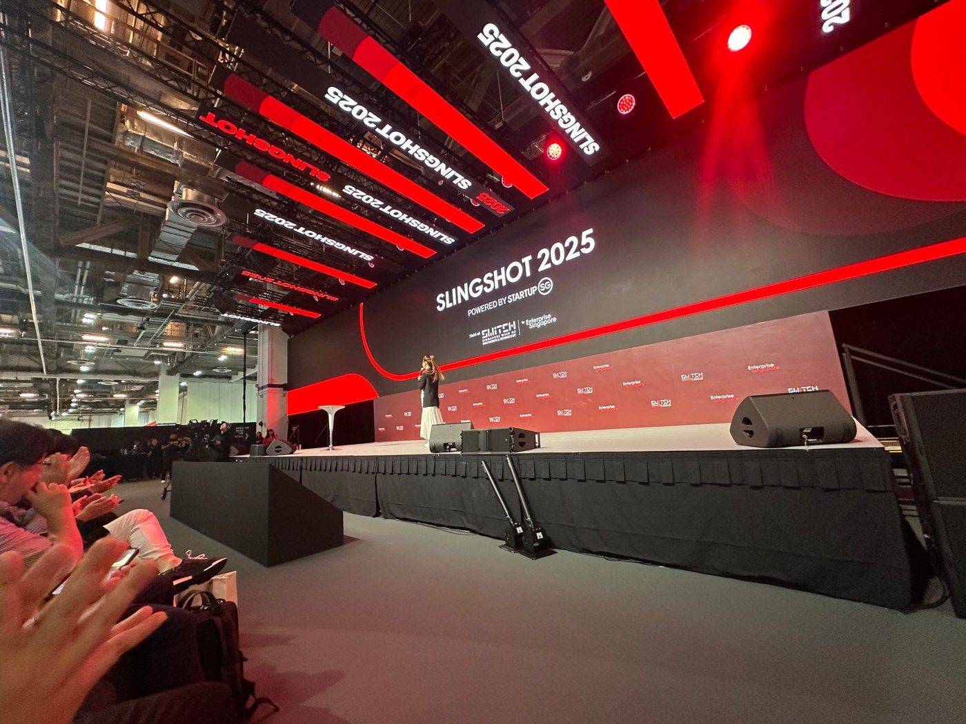 The SLINGSHOT 2025 stage at SWITCH, Singapore, October 2025.